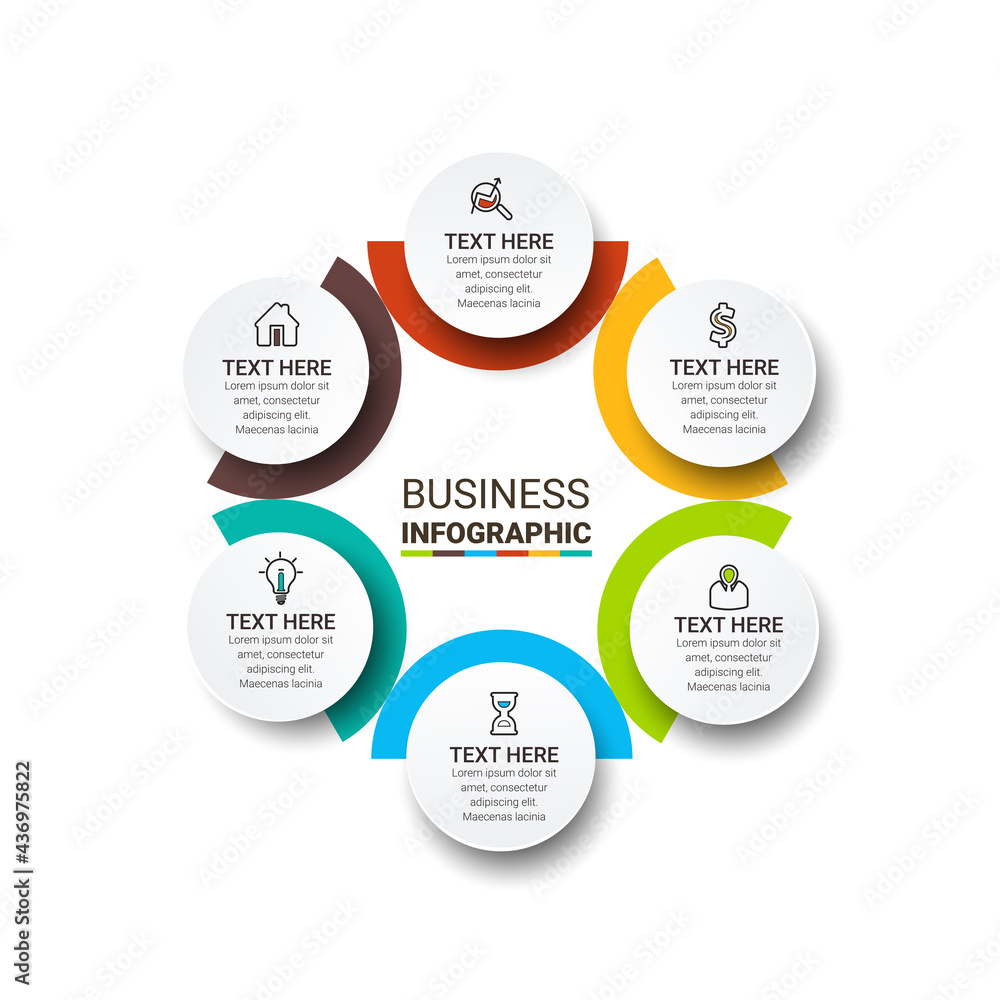 Poster vector illustration infographic design template with icons and numbers options or steps. can be used