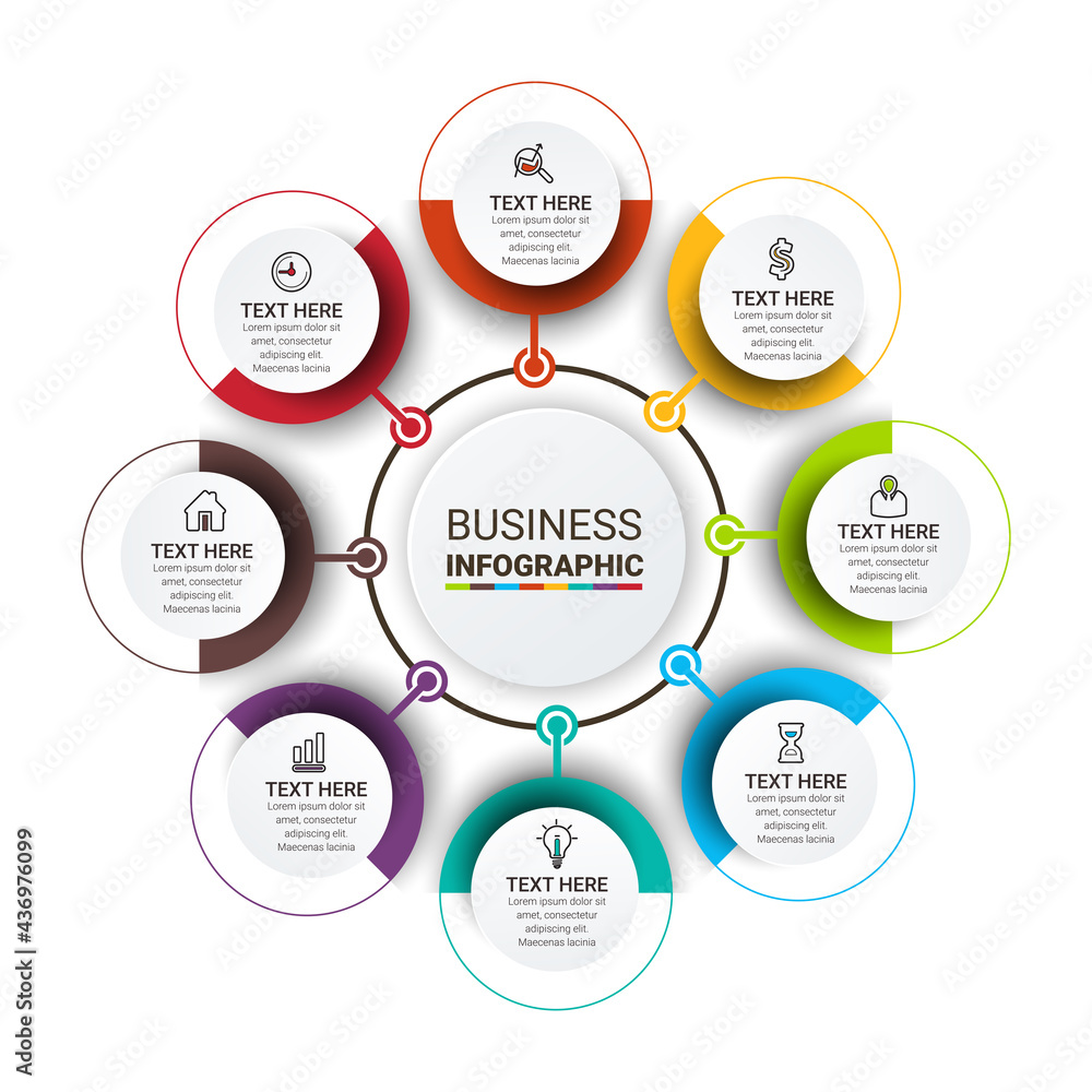 Poster vector infographic template. business concept with numbers options. can be used for process diagram,