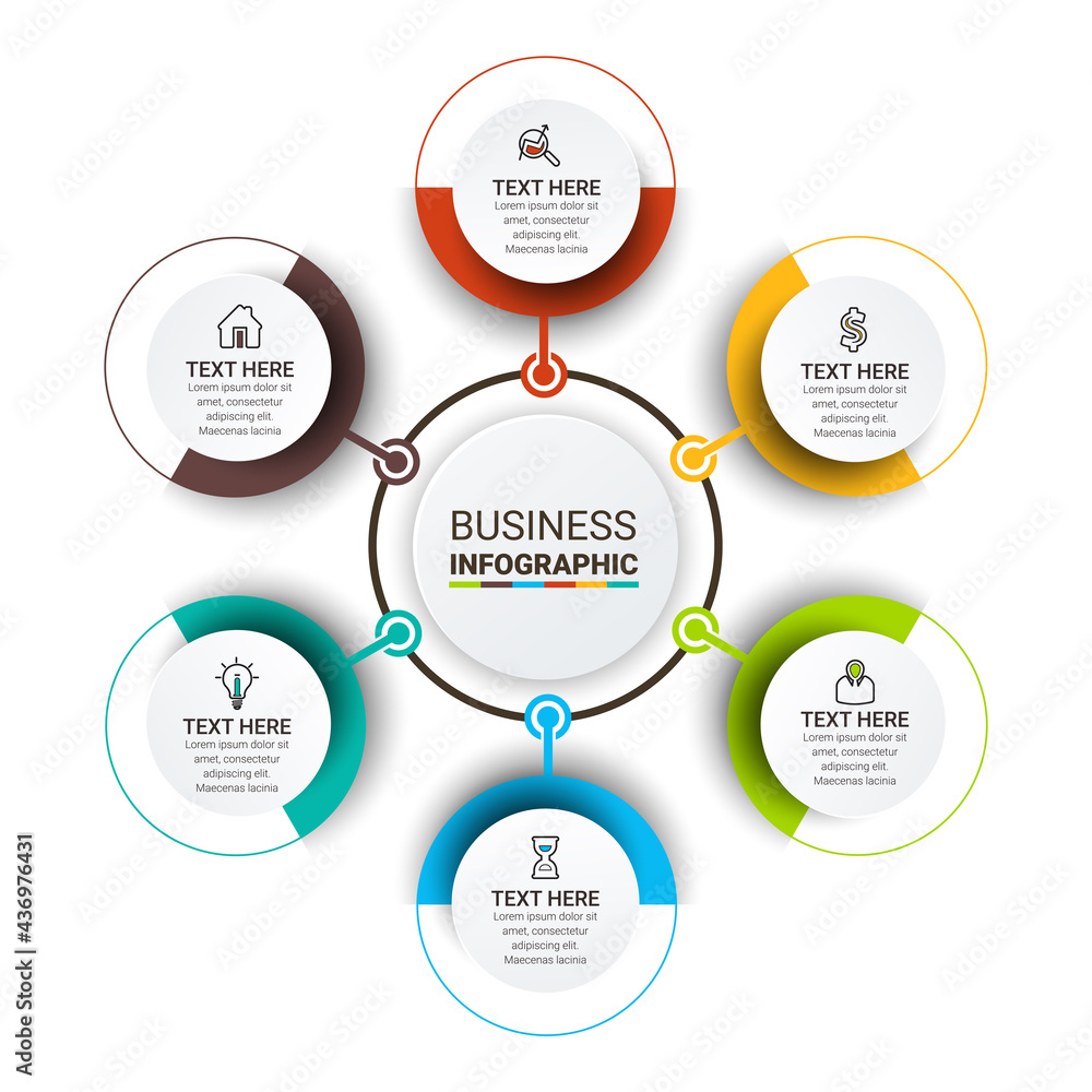 Poster vector infographic template. business concept with numbers options. can be used for process diagram,