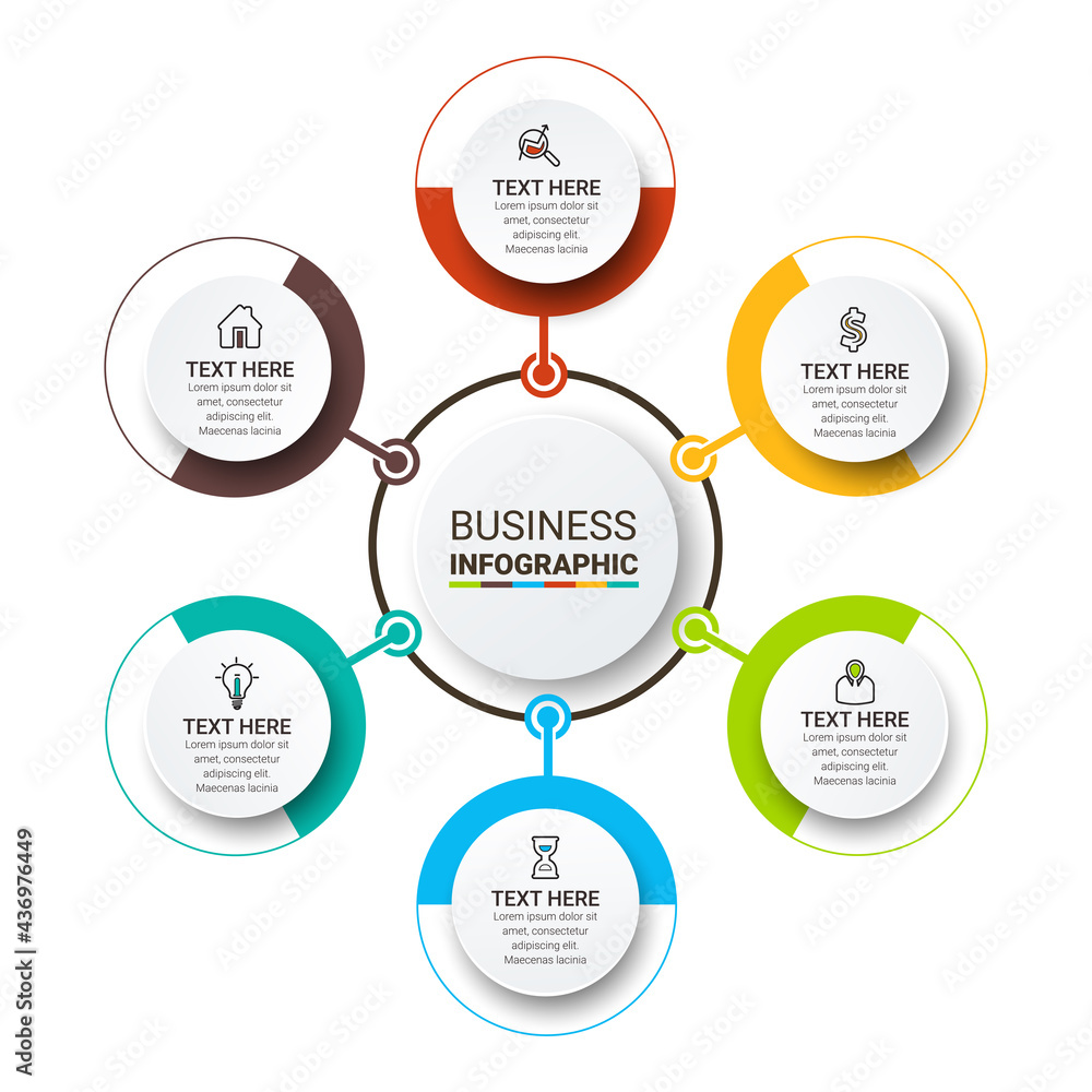 Poster vector infographic template. business concept with numbers options. can be used for process diagram,