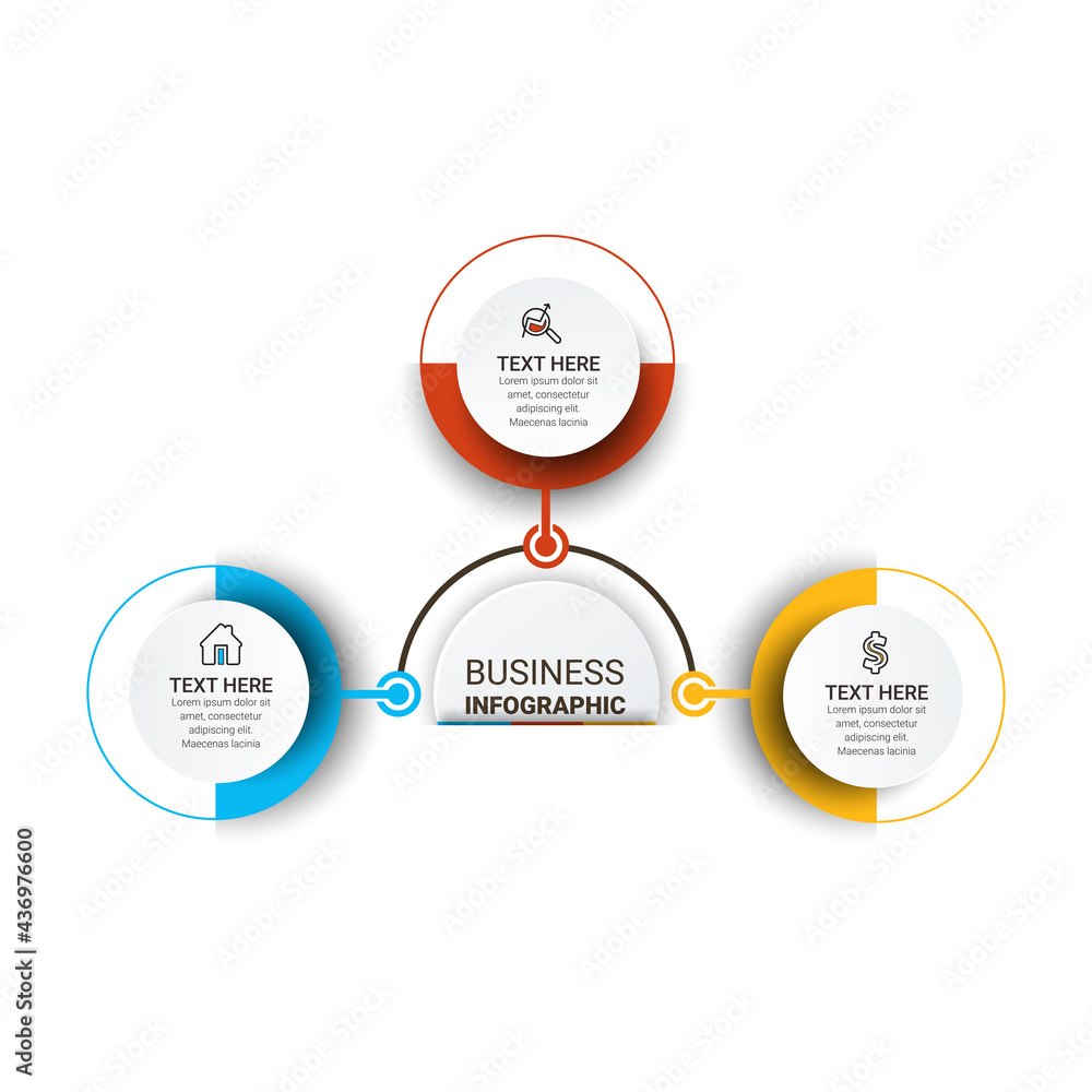 Poster vector infographic template. business concept with numbers options. can be used for process diagram,