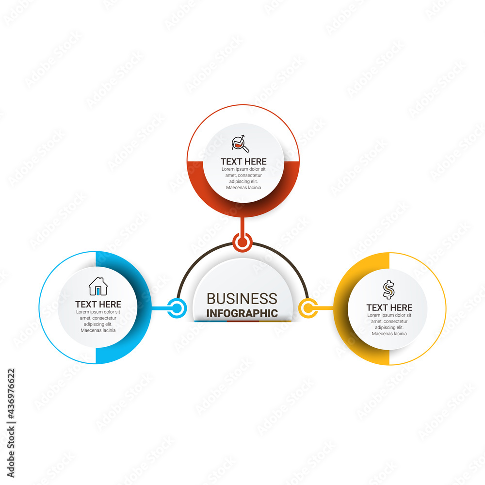 Poster vector infographic template. business concept with numbers options. can be used for process diagram,