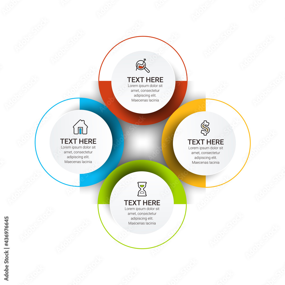 Poster vector infographic template. business concept with numbers options. can be used for process diagram,