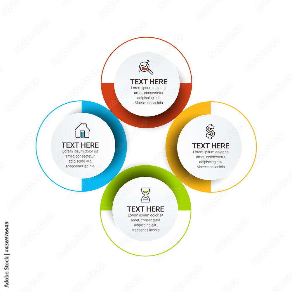 Poster vector infographic template. business concept with numbers options. can be used for process diagram,