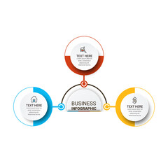 Vector infographic template. Business concept with numbers options. Can be used for process diagram, presentations, workflow layout, banner, flow chart, info graph.