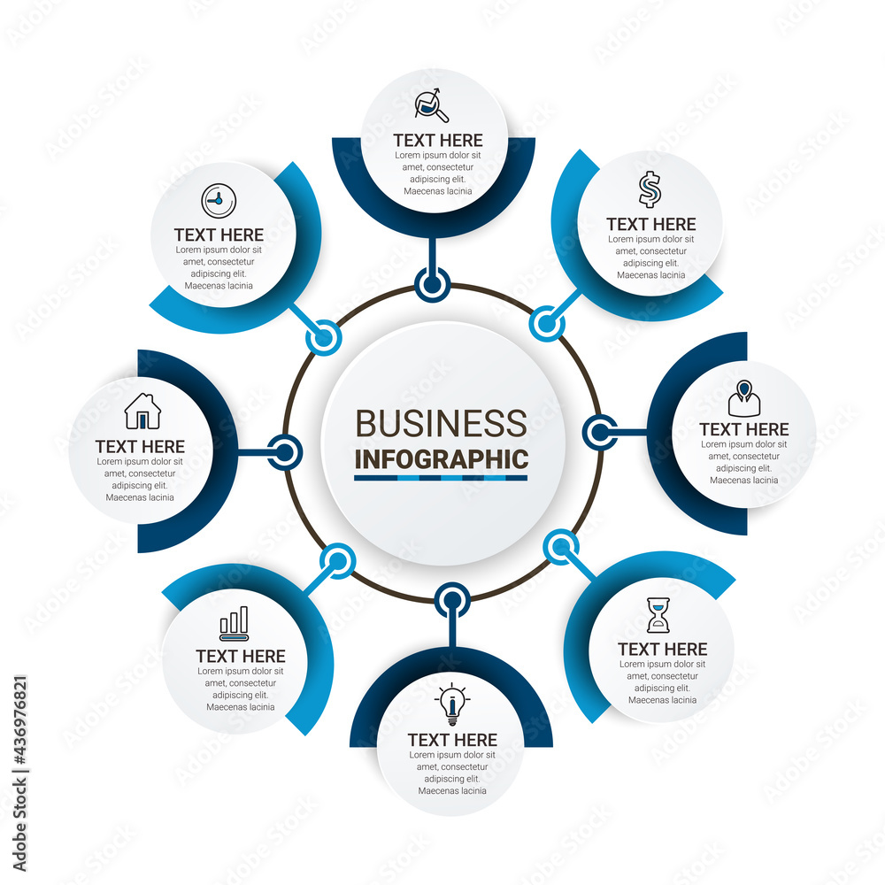 Poster vector idea infographic template for graphs, charts, diagrams. business concept with numbers options