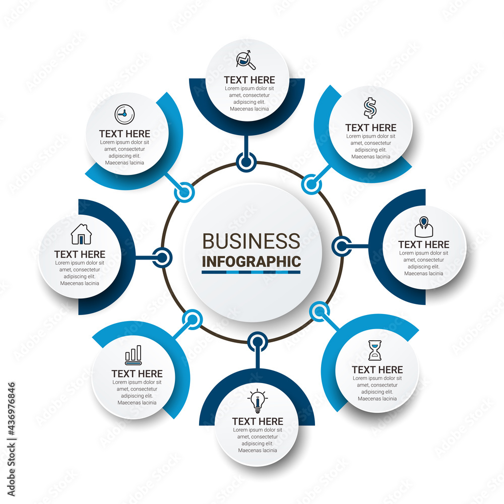 Poster vector idea infographic template for graphs, charts, diagrams. business concept with numbers options