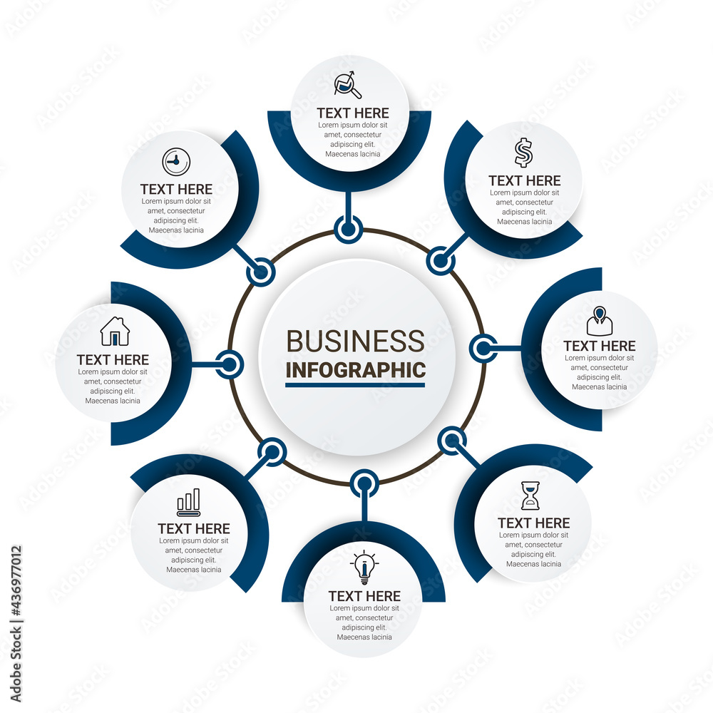 Poster vector idea infographic template for graphs, charts, diagrams. business concept with numbers options