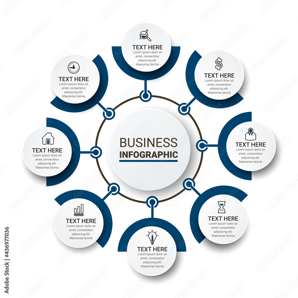 Poster vector idea infographic template for graphs, charts, diagrams. business concept with numbers options