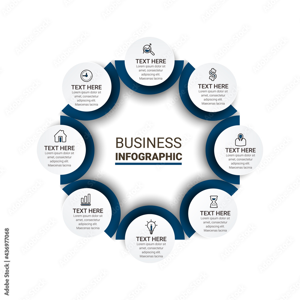 Poster vector idea infographic template for graphs, charts, diagrams. business concept with numbers options