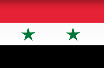 Vector flag of Syria. Color symbol isolated
