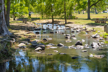 Beautiful view of the creek in Fremont Central Park