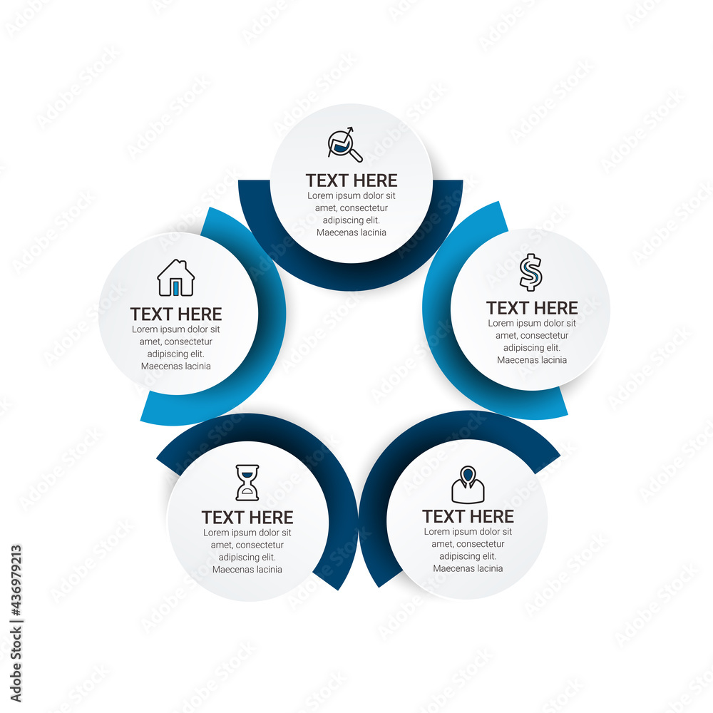 Poster infographic icons designed for abstract background template. can be used for workflow layout, diagra