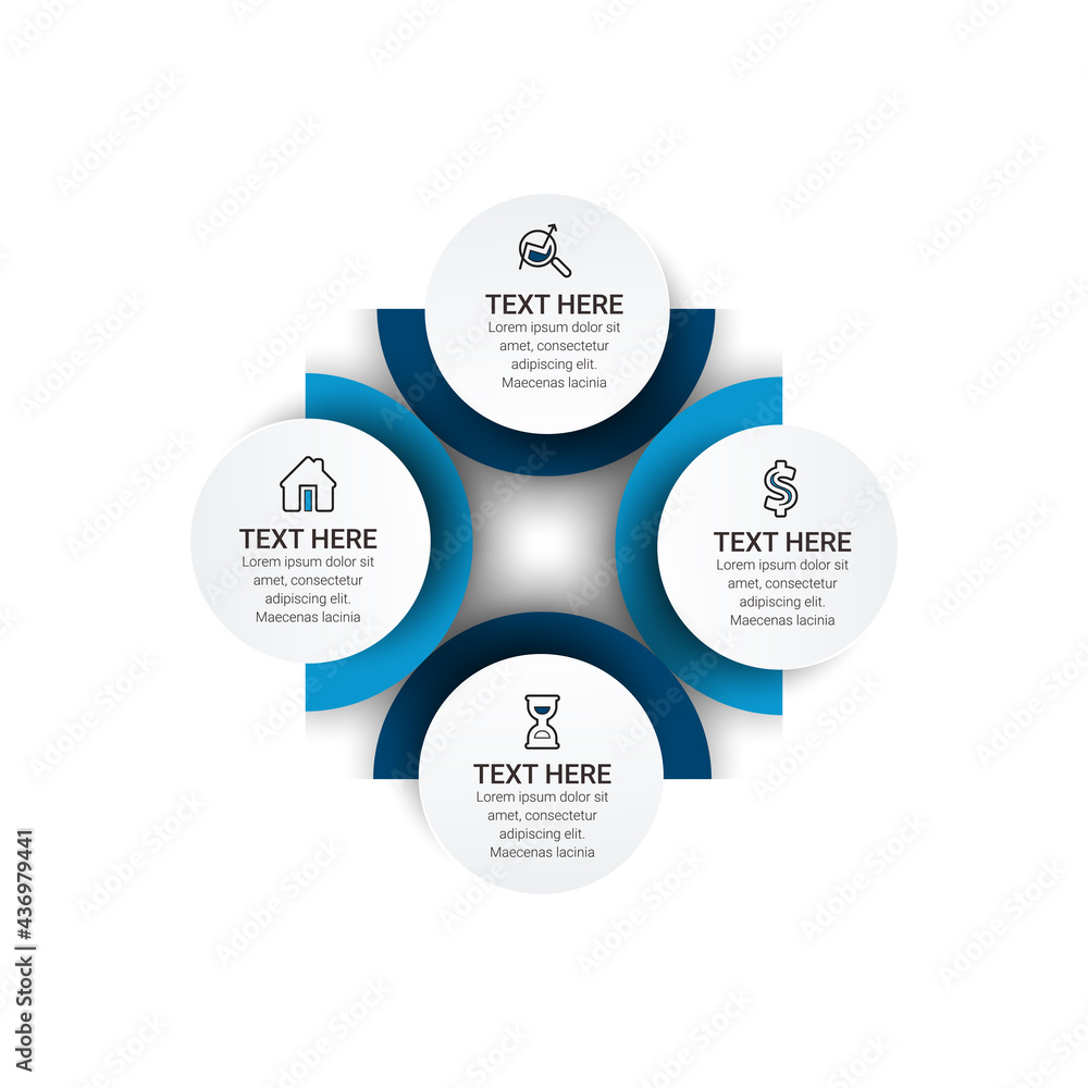 Poster infographic icons designed for abstract background template. can be used for workflow layout, diagra