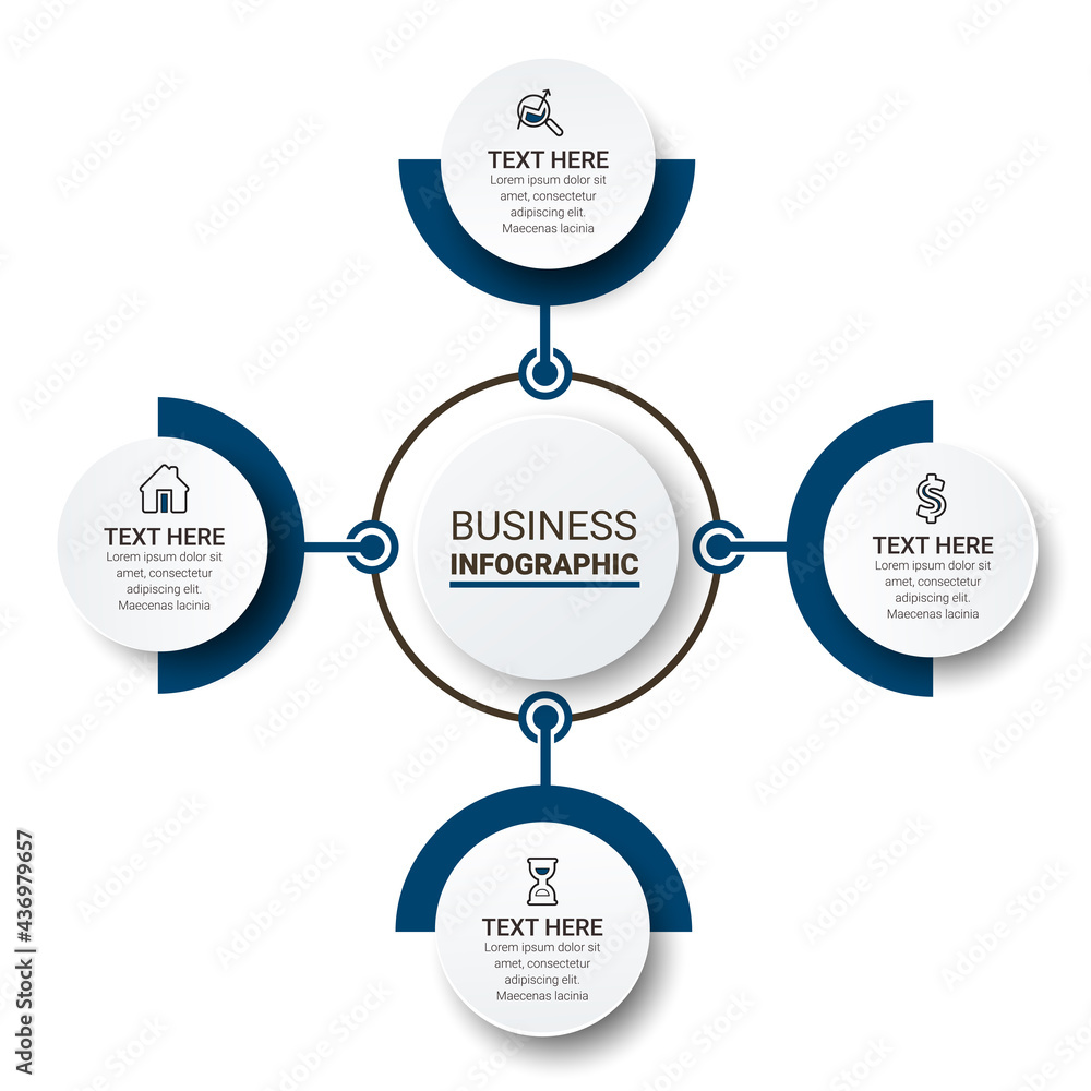 Poster infographic icons designed for abstract background template. can be used for workflow layout, diagra