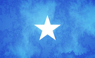 Watercolor texture flag of Somalia. Creative grunge flag of Somalia country with shining background