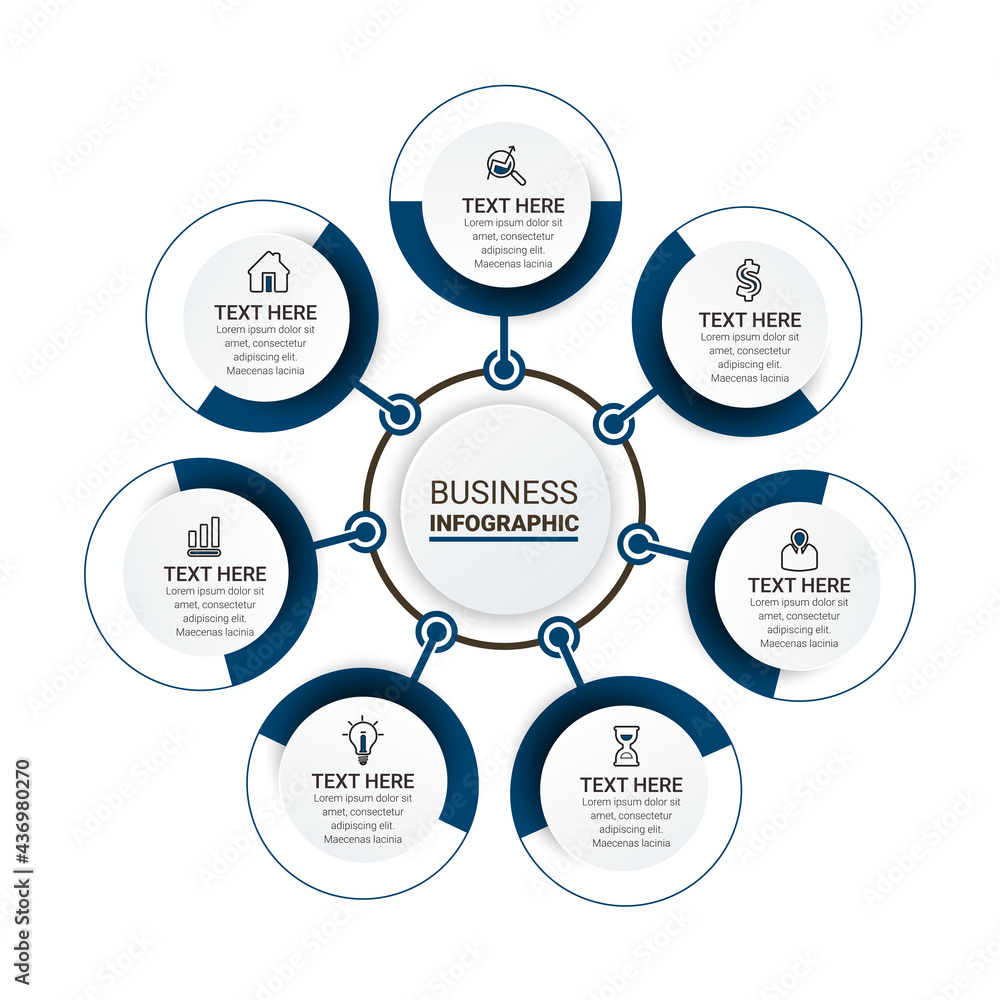Poster infographics design vector and marketing icons can be used for workflow layout, diagram, annual repo