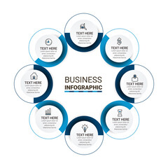 Infographics design vector and marketing icons can be used for workflow layout, diagram, annual report, web design. Business data visualization.
