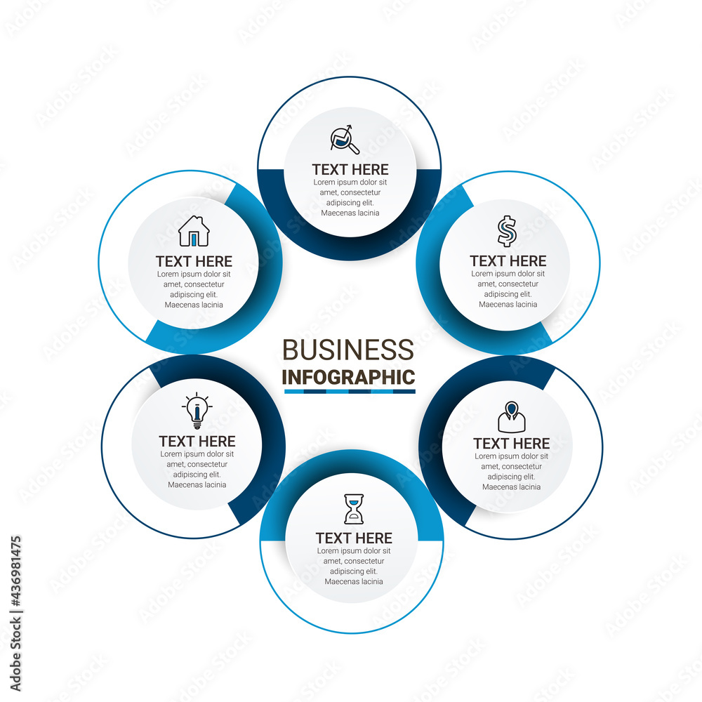Poster infographics design vector and marketing icons can be used for workflow layout, diagram, annual repo