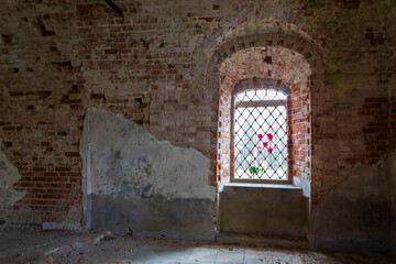 interior of an abandoned temple