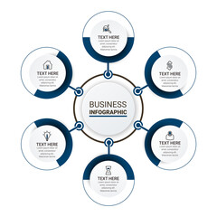 Vector business template for presentation. Creative concept for infographic. Business concept with number options, steps, or processes.
