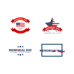 Happy Memorial Day Celebration Vector Template Design Illustration