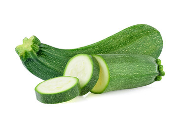 zucchini isolated on white background