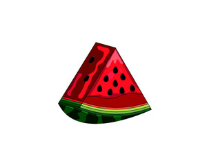 watermelon isolated on white background
