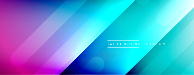Dynamic lines abstract background. 3D shadow effects and fluid gradients. Modern overlapping forms