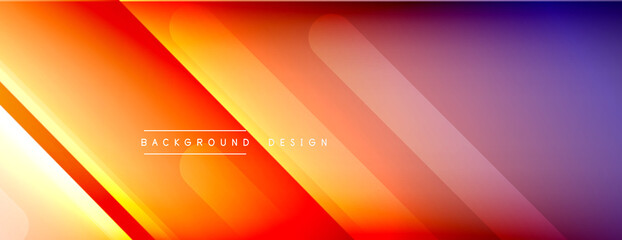 Dynamic lines abstract background. 3D shadow effects and fluid gradients. Modern overlapping forms
