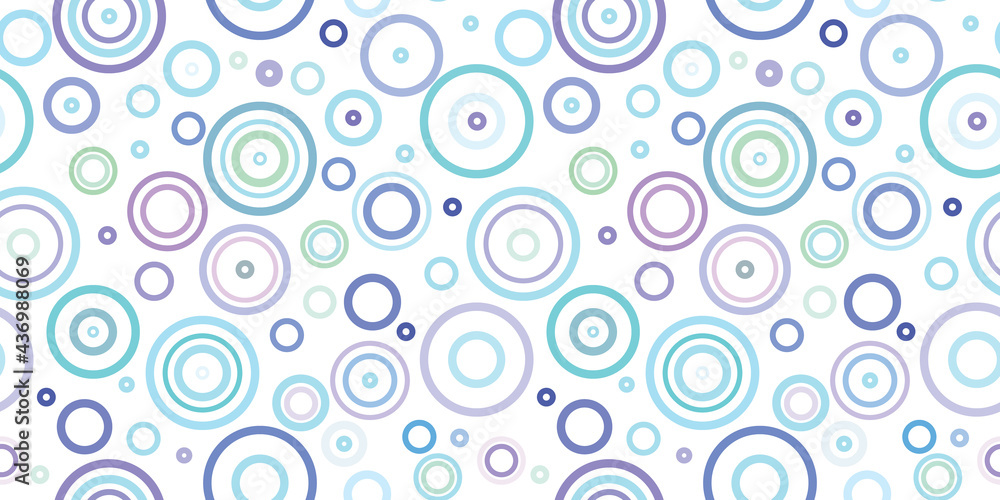 Poster Abstract circles, geometric seamless repeat pattern background