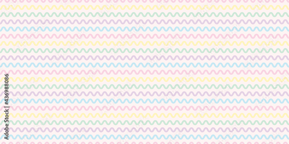 Poster Colorful pastel abstract seamless repeat pattern background