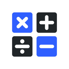 calculator icon design vector graphics
