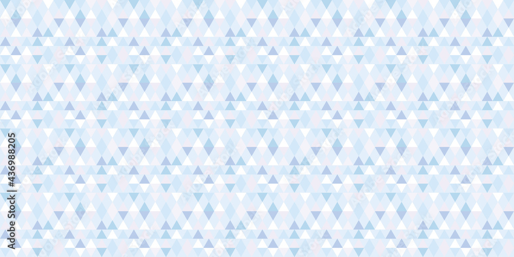 Poster Blue triangle mosaic seamless repeat pattern background