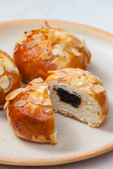 almond pastry filled with plum jam