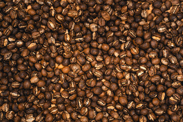 Peaberry Coffee roasted in the machine