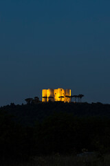 Castel del Monte, castle built in an octagonal shape by the Holy Roman Emperor Frederick II in the 13th century in Apulia region, Italy