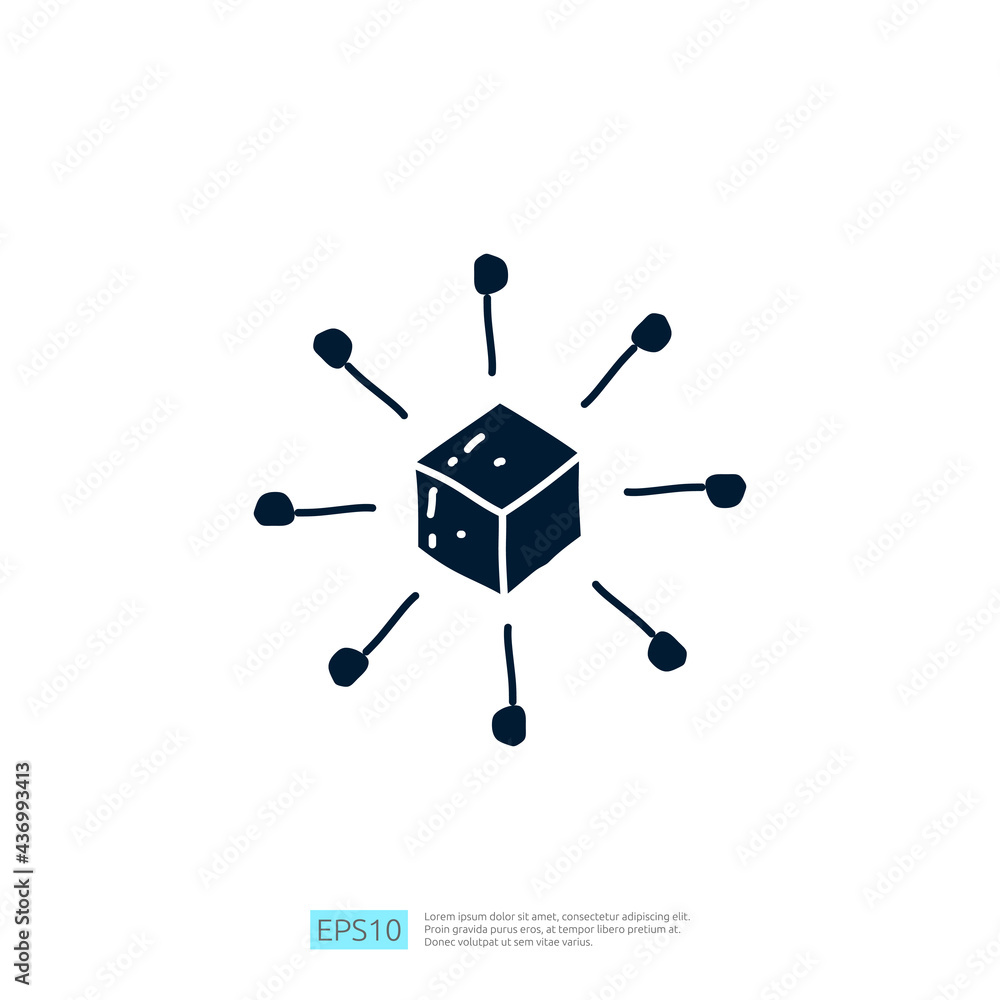 Aufkleber artificial intelligence ai concept with algorithm and data filter or analysis for engineering, devel