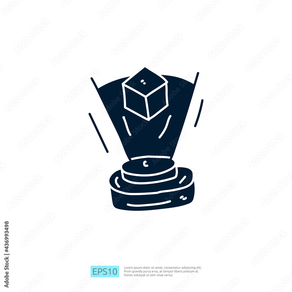 Aufkleber artificial intelligence ai concept with box idea for engineering, development, brainstorming sign. h