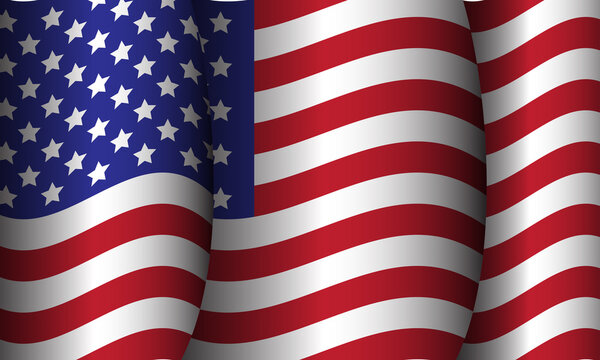 american flag illustration background