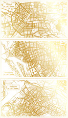 Kaohsiung, Hsinchu and Chiayi Taiwan City Map Set.