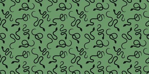 Snake repeat pattern design, vector background