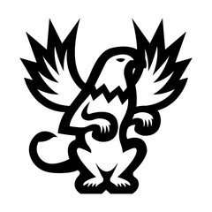 Vector logotype griffin