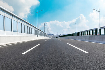 City highway and beautiful sky cloud scenery.