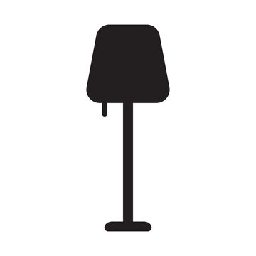 recommend clip art: Floor lamp outline icon