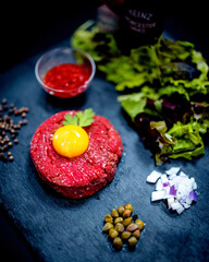 tartar with vegetables 