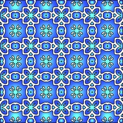 Geometric vector pattern with azure and blue gradient. simple ornament for wallpapers and backgrounds.