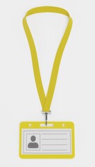 Realistic 3D Render of Name Badge