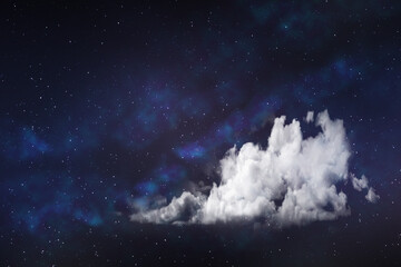 Obraz na płótnie Canvas Cloudscapes full of a star