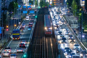 大阪都市夜景　新御堂筋